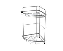 РЫЖИЙ КОТ Полка угловая двухъярусная COZYCR2, размер: 24,5*24,5*38см (312067)