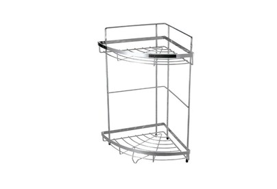 РЫЖИЙ КОТ Полка угловая двухъярусная COZYCR2, размер: 24,5*24,5*38см (312067)