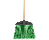 СИБРТЕХ Метла полипропиленовая, 345х200х1420 мм, веерная распушенная, деревянный черенок, Россия [63230]