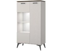 АНРЭКС VINATI Шкаф с витриной 1V1D P Цвет ПЕРСИДСКИЙ ЖЕМЧУГ/АМАРОК (2 уп.)