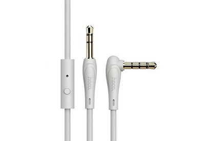 HOCO (6931474713438) UPA15 3.5mm (m)  3.5mm (m) + микрофон 1.0m  серый