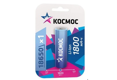 КОСМОС KOC18650LIION18UBL1