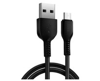 HOCO (6957531068907) X20 USB (m)microUSB (m) 2.0м  черный