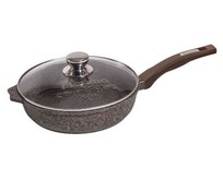 МЕЧТА С24902 Premium mokko 24см несъемная ручка стеклянная крышка