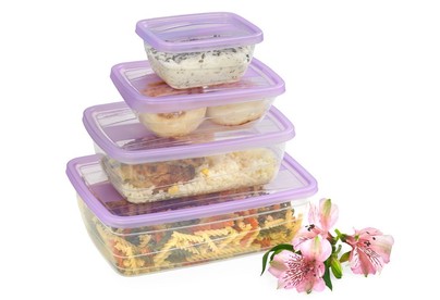 VIOLET Набор контейнеров FRESCO 4 шт. 1000 мл (Лаванда) 470010136