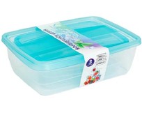 VIOLET Набор контейнеров FRESCO 3 в 1 500,1000,1750 мл (Бриз) 4703135