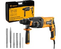 DEKO ZKH950 в кейсе с набором из 5 буров SDS+, 1050 Вт 0831005