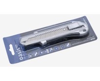 OASIS Pro с сегментированным лезвием 25х125х0,7 мм, обрезиненный алюминиевый корпус 1030601011 цвет серый