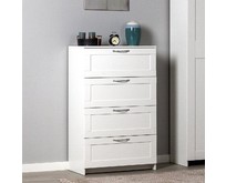 ГУД ЛАКК 2.02.02.060.1 СИРИУС комод 4 ящика белый RU (2 пак.)