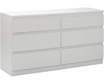 ГУД ЛАКК 2.03.02.080.1 КАСТОР комод 6 ящиков RU белый (2 пак.)