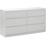 ГУД ЛАКК 2.03.02.080.1 КАСТОР комод 6 ящиков RU белый (2 пак.)