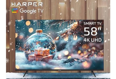 HARPER 58U771TS UHD 4K SMART TV Google Безрамочный