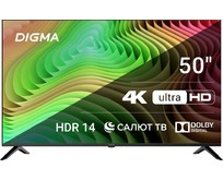 DIGMA DMLED50UBB40 UHD SMART TV Салют