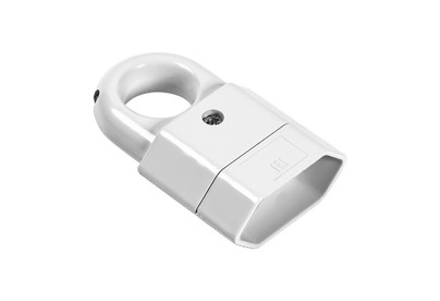 SMARTBUY (SBE2.5S10w) Штепсельное гнездо Smartbuy, под плоскую вилку с кольцом