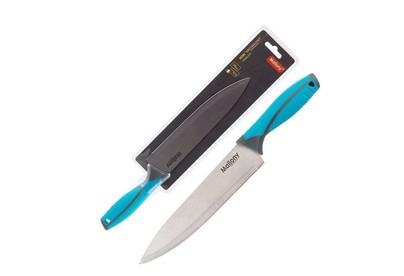 MALLONY Нож с прорезиненной рукояткой ARCOBALENO MAL01AR поварской, 20 см (005520)