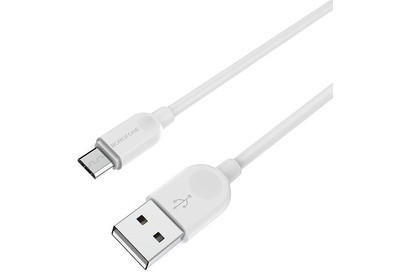 BOROFONE (6957531090014) BX14 USB (m)microUSB (m) 2.0m  белый
