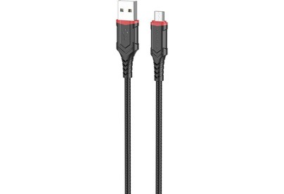 BOROFONE (6974443383379) BX67 USB 2.4A microUSB 1м черный