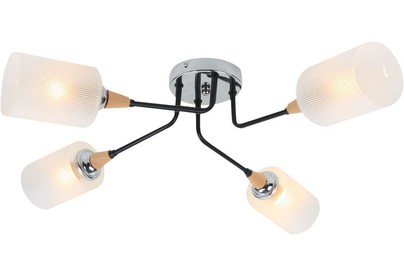 ESCADA 2101/4P E27*60W Black/Chrome