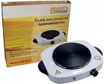 ЭНЕРГОПРОМ OP1015C Плитка электрическая 1кон.с чугунным нагреват. элем. d.180мм 0000000448