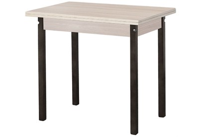 ЭЛЕГИЯ Стол обеденный раскладной ЛДСП ПН (Венге (Лак),Ясень шимо светлый) (1 кор.)