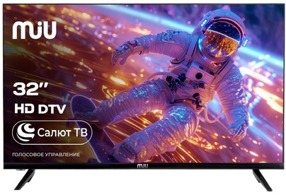 MIU H32SLT101SV SMART TV Салют безрамочный