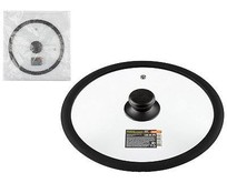 MALLONY Крышка стеклянная Ctype с силиконовым ободком CAPPELLOC, 26 см диа