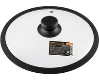 MALLONY Крышка стеклянная Ctype с силиконовым ободком CAPPELLOC, 24 см диа