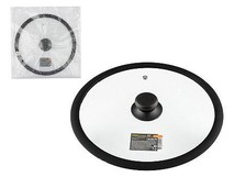 MALLONY Крышка стеклянная Ctype с силиконовым ободком CAPPELLOC, 28 см (003663)