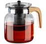 MALLONY Чайник заварочный, La Caffetteria, объём: 1500 мл, с деревянной ручкой/фильтр из полипропилена (910134)