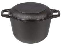 ГАРДАРИКА 13044 чугун 4,0л с крышкойсковородой 22см