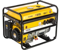 DENZEL Генератор бензиновый GE 6900, 5,5 кВт, 220В/50Гц, 25 л, ручной старт 94637