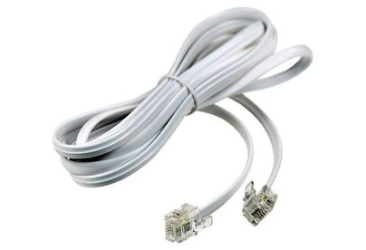 REXANT (183071) Телефонный шнур, удлинитель RJ11(6P4C), длина 7 метров, белый