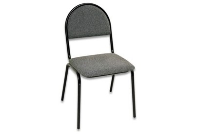 OLSS стул СМ7 ткань серая В3 рама окрашенная черной порошковой краской