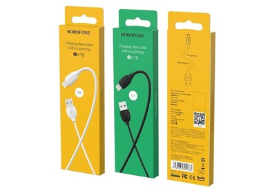 BOROFONE (6931474701756) BX19 USBLightning 8 Pin 2.4A 1м черный
