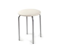 БИТЕЛ ЛОТОС Табурет (серебро, Борнео милк)