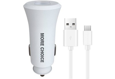 MORE CHOICE (4627151192130) AC23a 2USB 2.4A для TypeC White