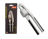 MALLONY Пресс для чеснока ELETTO, сплав цинка никелированный,ABS пластик (ручка) (004189)