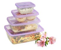 VIOLET Набор контейнеров FRESCO 4 шт. 1750 мл (Лаванда) 470175136