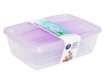 VIOLET Набор контейнеров FRESCO 3 в 1 500,1000,1750 мл (Лаванда) 4703136