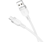HOCO (6942007636230) X109m 2.4A USBmicroUSB 1 m белый