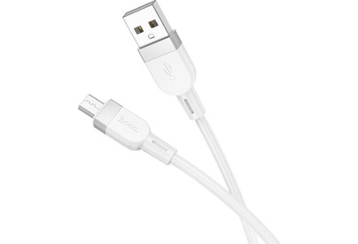 HOCO (6942007636230) X109m 2.4A USBmicroUSB 1 m белый