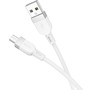 HOCO (6942007636230) X109m 2.4A USBmicroUSB 1 m белый