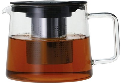 MALLONY Чайник заварочный Skandi, объем 600 мл, из боросиликатного стекла, с прямоугольной ручкой (910124)