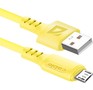DEFENDER (87108YEL) USB кабель F207 Micro 1м,2.4А,силикон