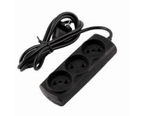 РАДИСТ (2723) б/з 1,5м, 3 розетки, черный