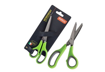 MALLONY Ножницы для зелени KS03 (3 лезвия, 19 см, нерж. сталь) (920101)