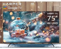 HARPER 75U770TS UHD 4K SMART TV Google Безрамочный