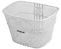 STELS Велокорзина передняя JL073 белая, для 28