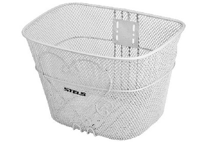 STELS Велокорзина передняя JL073 белая, для 28