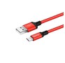 HOCO (6957531062912) X14 USB (m)microUSB (m) 2.0м  красный/черный